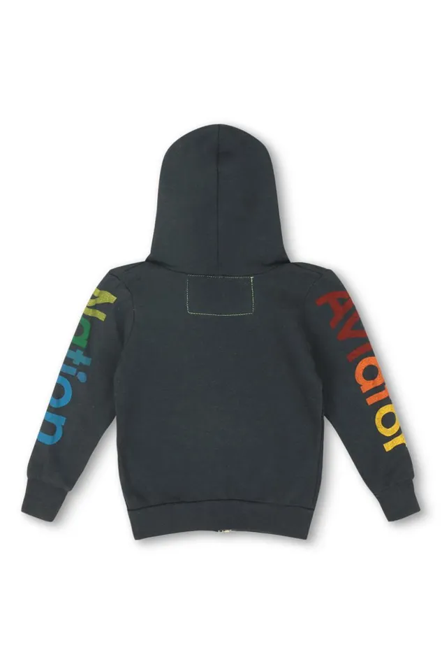 Zip Hoodie 8211 Charcoal Kids Aviator Nation Hoodies