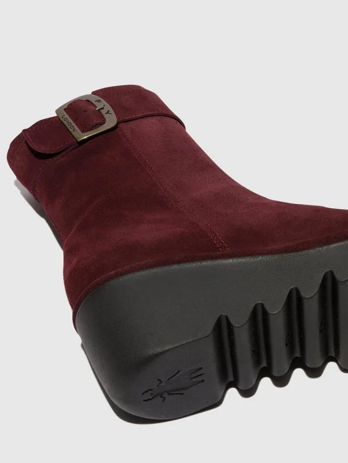 Zip Up Ankle Boots BEPP396FLY WINE Women Fly London Ankle Boots