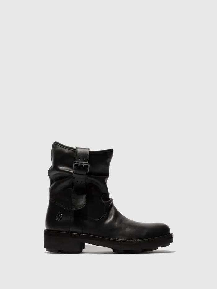 Zip Up Ankle Boots NEIT145FLY BLACK Men Fly London Ankle Boots