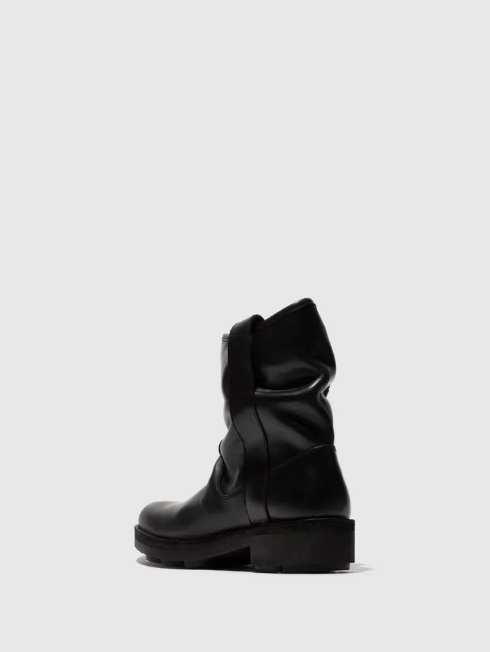 Zip Up Ankle Boots NEIT145FLY BLACK Men Fly London Ankle Boots