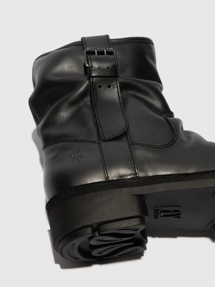 Zip Up Ankle Boots NEIT145FLY BLACK Men Fly London Ankle Boots