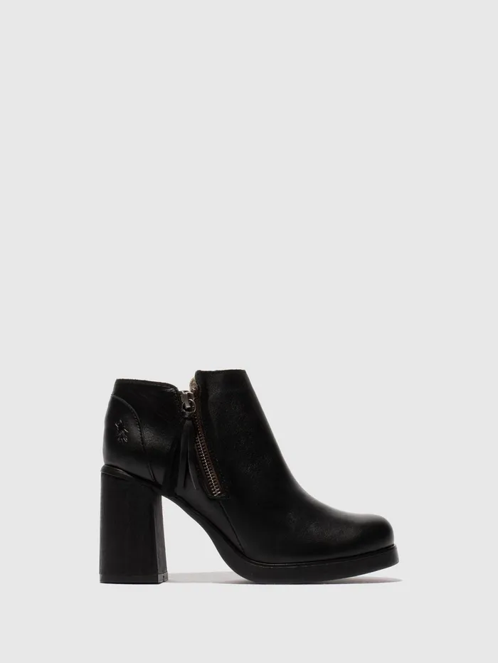 Zip Up Ankle Boots SHAR986FLY DUBLIN BLACK Women Fly London Ankle Boots