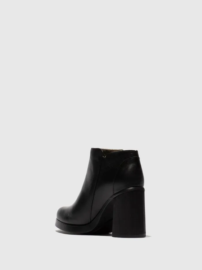 Zip Up Ankle Boots SHAR986FLY DUBLIN BLACK Women Fly London Ankle Boots