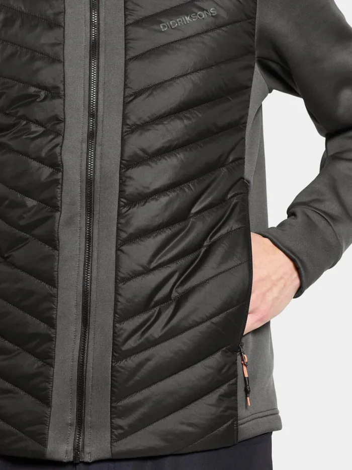 Zuko FullZip Coal Black Men Didriksons Outdoor Jackets