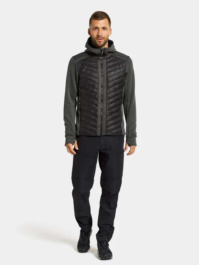 Zuko FullZip Coal Black Men Didriksons Outdoor Jackets