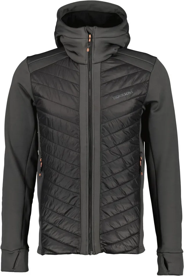 Zuko FullZip Coal Black Men Didriksons Outdoor Jackets