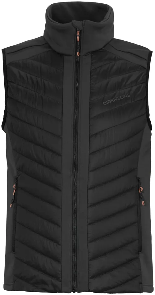 Zuko Vest Coal Black Men Didriksons Vests